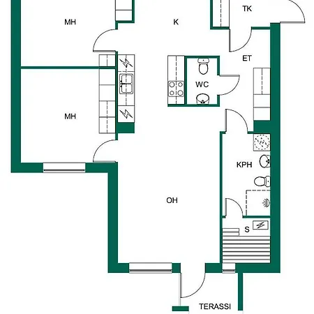 Kirkas Koko Asunto-entire Flat-вся квартира * Oulu